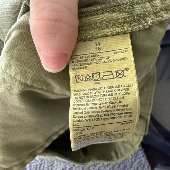 GAP Women’s 14 Olive Green Khaki Pants - Picture 5 of 5
